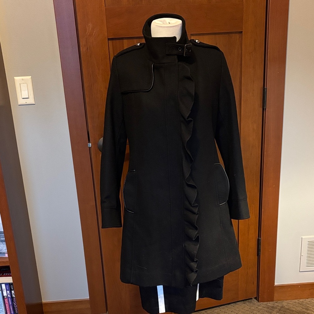 Rothschild Black Wool Blend Coat Girls Size 14/Women XS